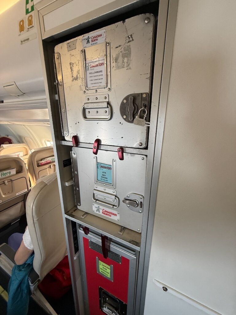 Canadian North ATR 42-500 galley.
