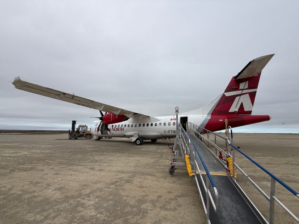 Canadian North ATR 42-500 ready for boarding.