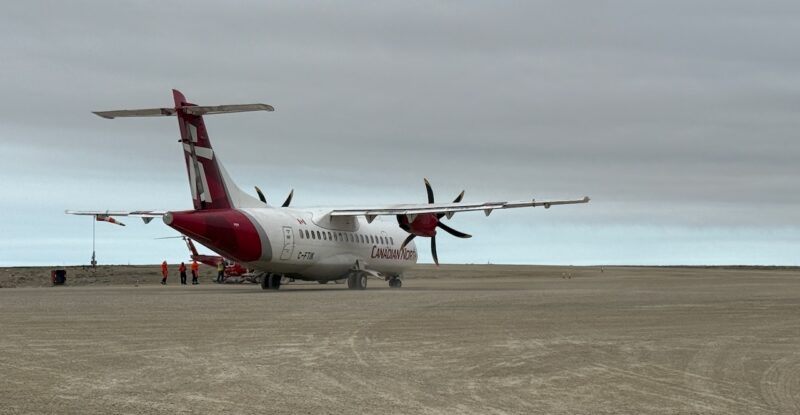 Canadian North ATR 42-500 ready for boarding.