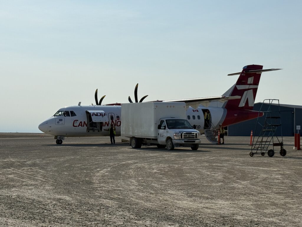 Canadian North ATR 42-500 ready for boarding.
