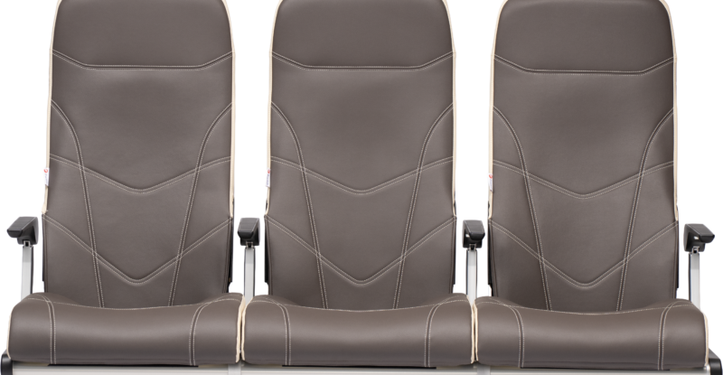 Hawk Duo seat triple in grey, pictured against a white background