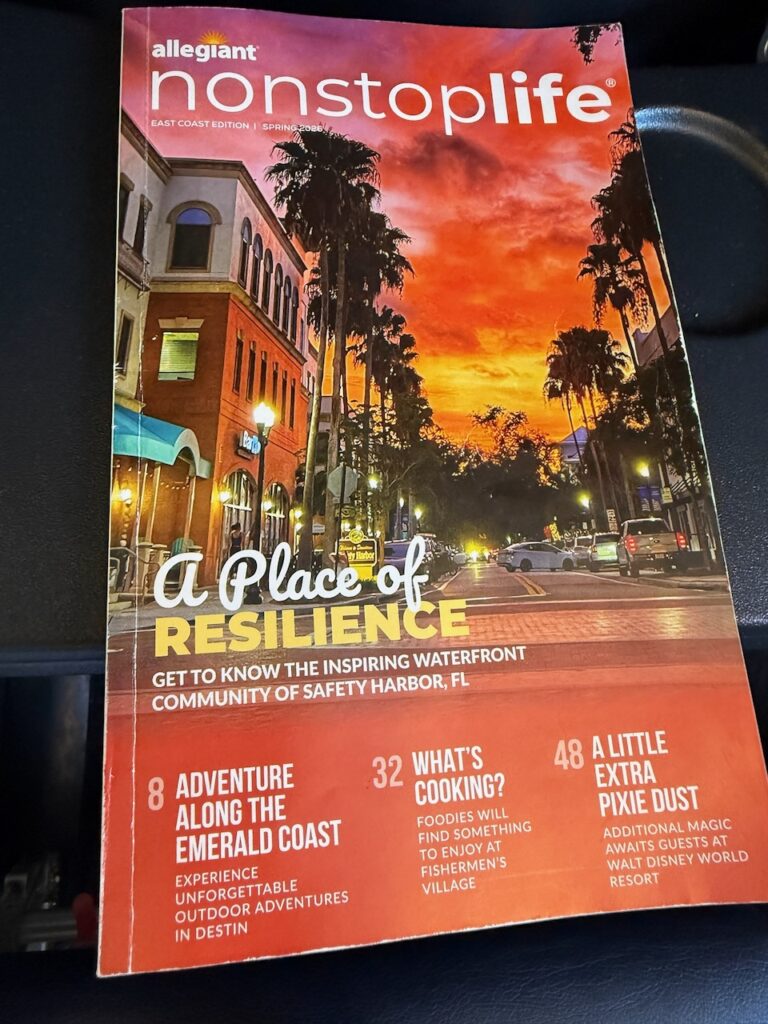 Allegiant's inflight magazine.