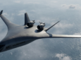 Rendering of JetZero Z4 flying over the ocean.