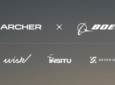 Logos of all companies in the deal, seen against a grey background