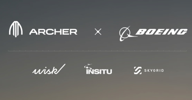 Logos of all companies in the deal, seen against a grey background