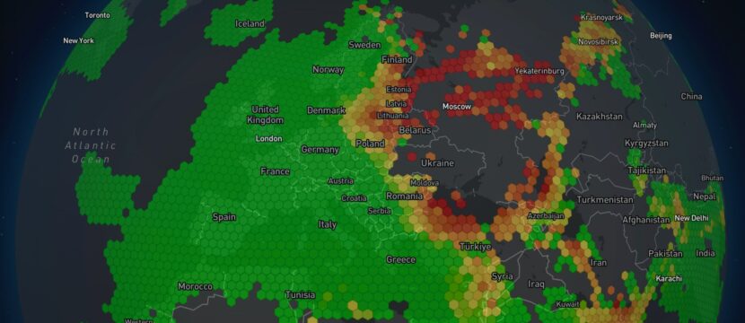 GPS threat map, as developed by Skyband