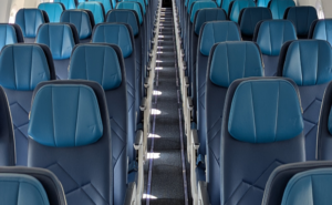 WestJet refurbished 737 cabin interior