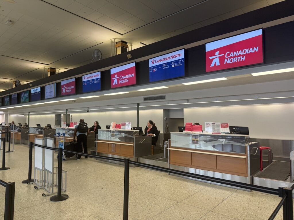 Check in kiosks at YEG.