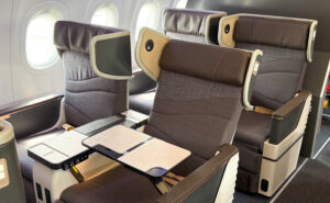 TCI Aircraft Interiors' Royalux business class seats aboard a Turkish A321