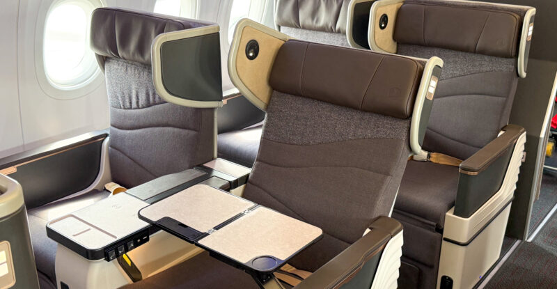 TCI Aircraft Interiors' Royalux business class seats aboard a Turkish A321