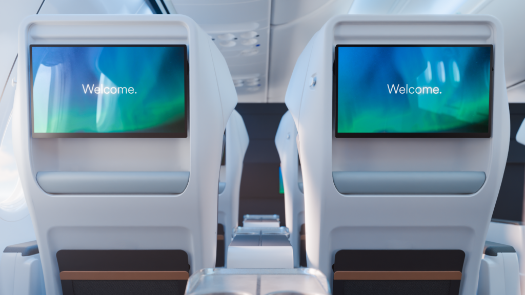 Seatback IFE on Premium Reserve seats on Alaska's premium MAX 10s