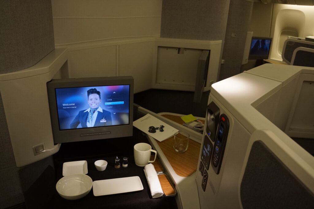 An video is playing on the Panasonic eX2 IFE.