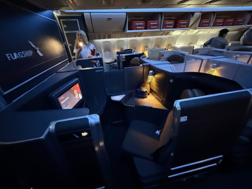 Elevated Flagship Suite at the front of the cabin.