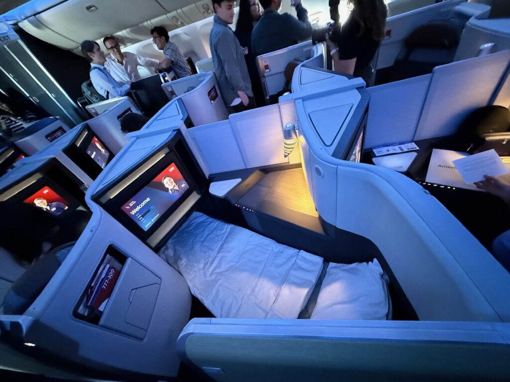 The new Flagship suite in bed mode.