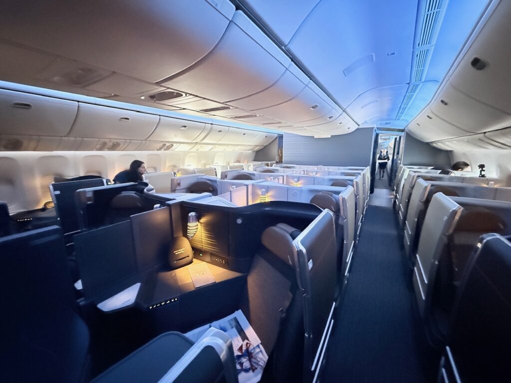 American Airlines Flagship Suite cabin.