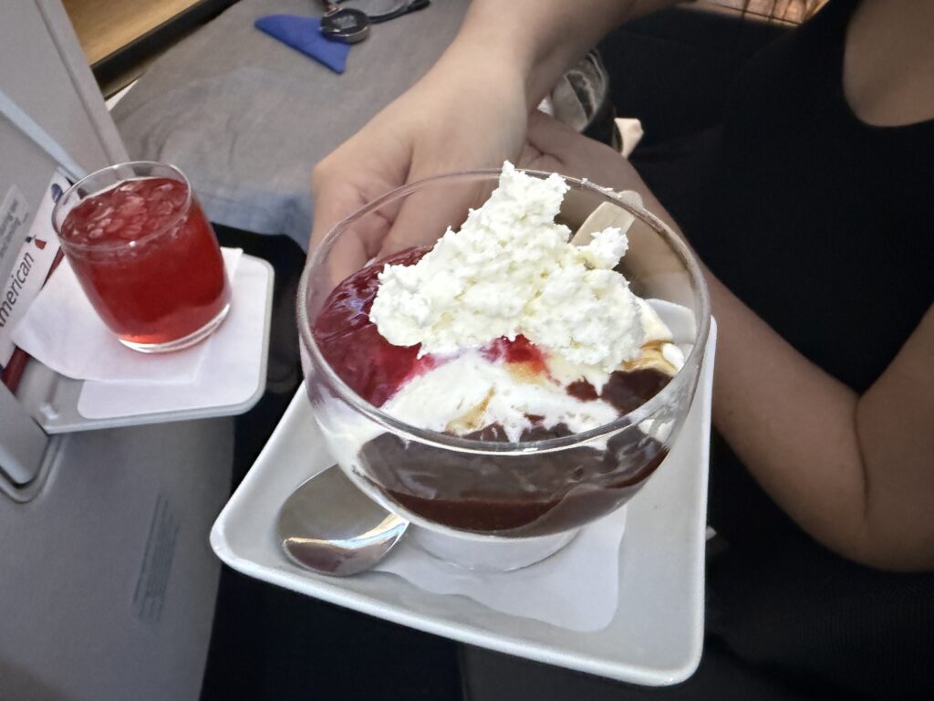 The specially branded AA sundae.