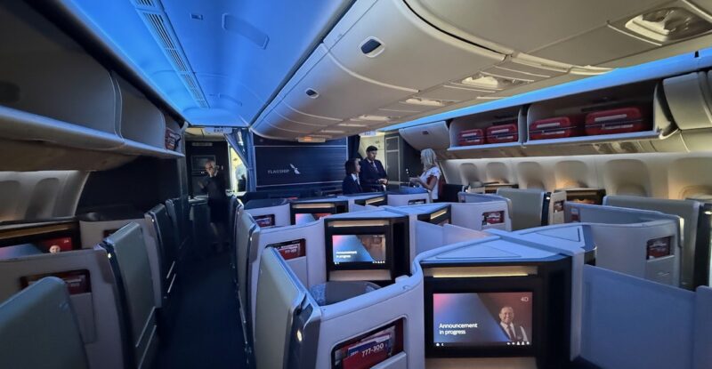American Airlines' new Flagship Suite business class cabin on the 777-300ER.