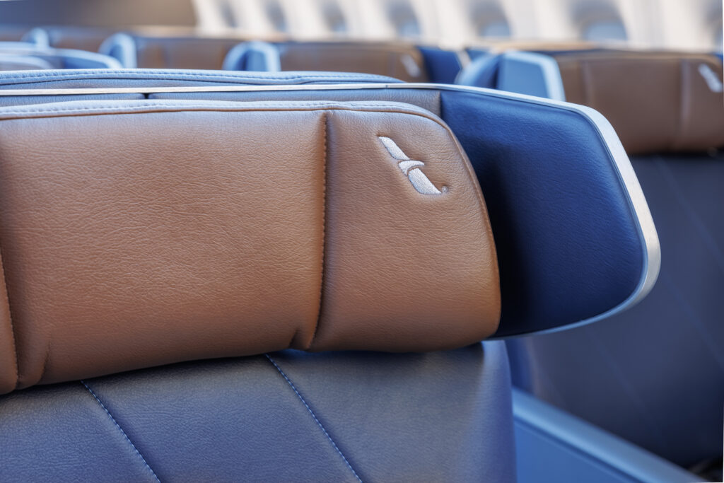 PE headrest with AA logo
