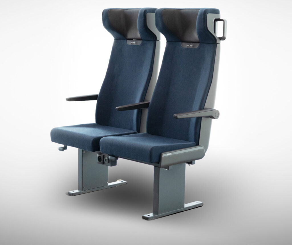 RECARO Rail VELA seat in blue.