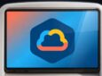 Graphic of a Connected Seatback Platform with a cloud in the middle of it