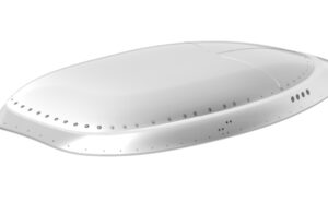 Slimline ThinKom antenna beneath a radome