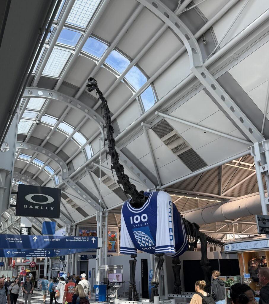Inside Chicago O'Hare airport