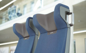 RECARO Rail VELA headrest up close.