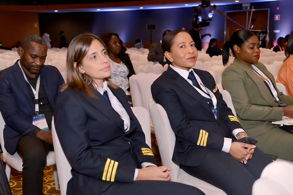 Female pilots at the Gender in Aviation Summit in Angola.