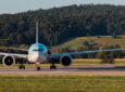 Korean Air Boeing 777-300ER lining up for departure