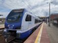 Train ready for boarding in Poland during the Eutelsat LEO trial.