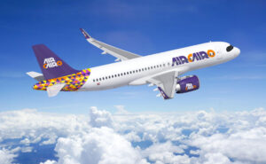 Rendering of AIRCAIRO A320neo in flight