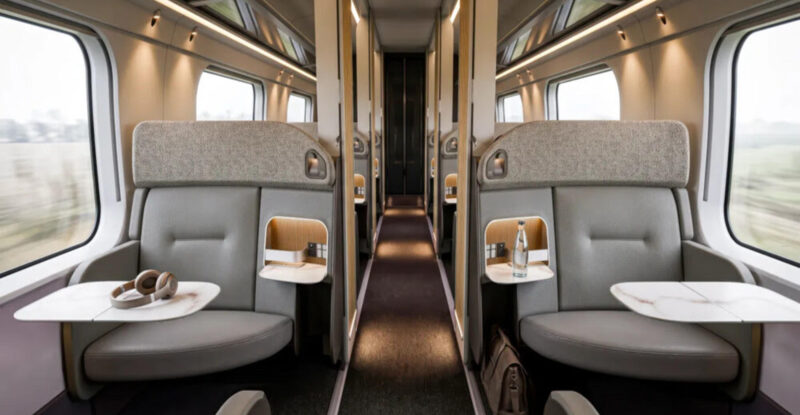 PriestmanGoode overnight rail concept featuring Muirhead material.