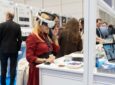 A VR display at the World Aviation Festival.