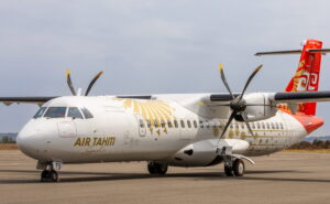 Air Tahiti ATR 72-600 ready for takeoff.