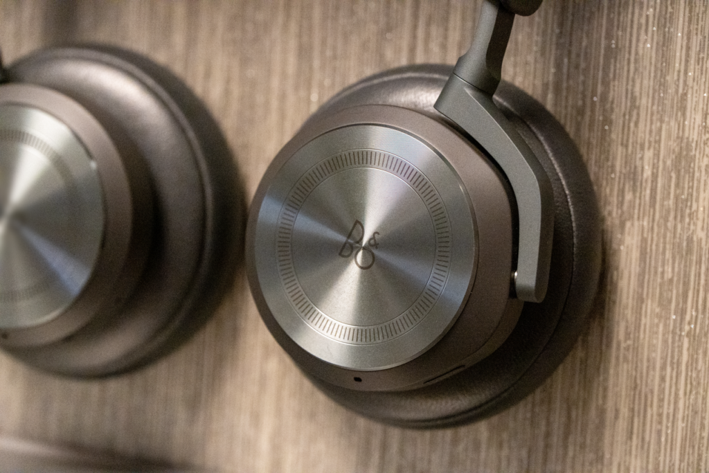 Singapore Airlines' Bang & Olufsen Bluetooth wireless headphones.