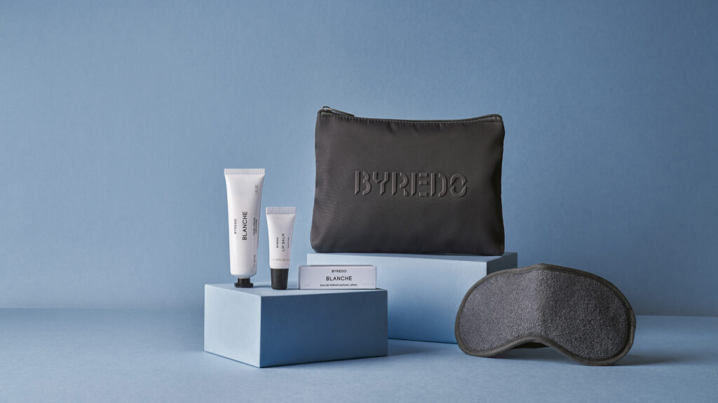 Singapore Airlines' Business Class BYREDO amenity kit