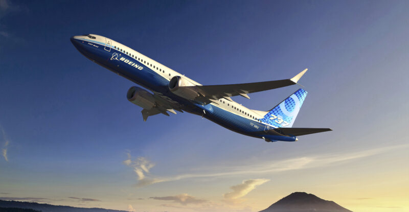 Boeing 737 MAX aircraft taking off