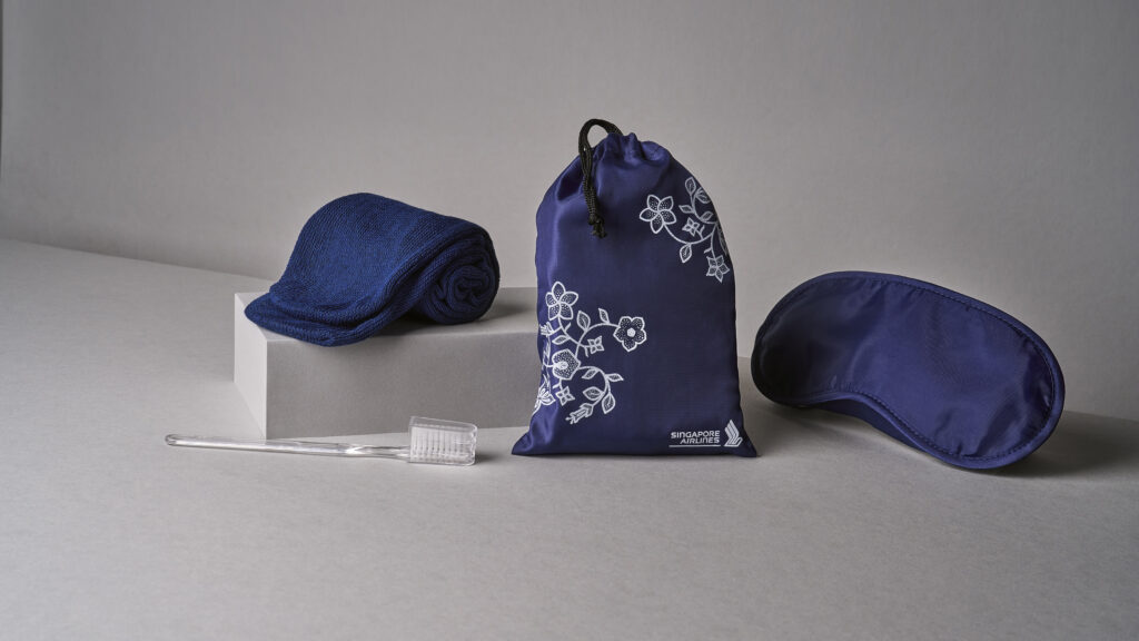 Singapore Airlines' new economy class amenity kit