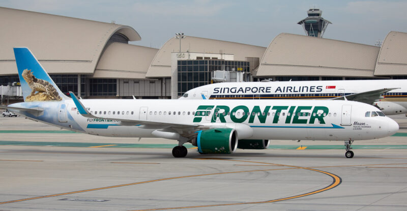 Frontier Airlines A321neo at LAX.