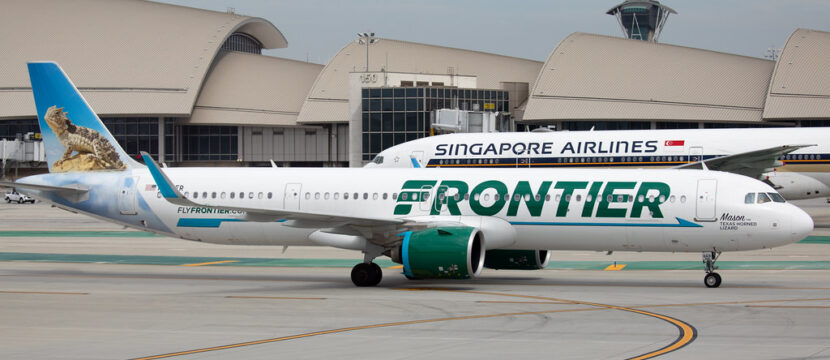 Frontier Airlines A321neo at LAX.