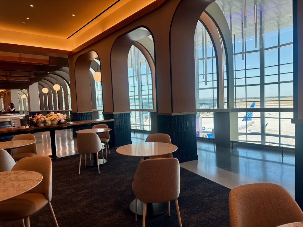 Small tables and chairs for dining