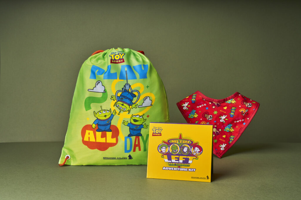 Singapore Airlines children's amenities (Disney Pixar's Toy Story)