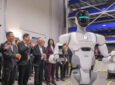An Autonomous Mobile Robot in the new ST Engineering facility.