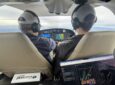 In the cockpit as Skyband performs a test flight of the M100 solution