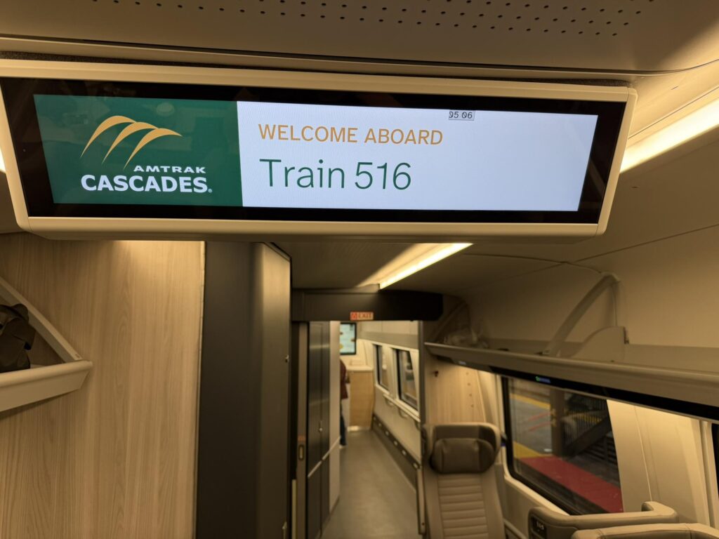 A sign reads 'Welcome Aboard'
