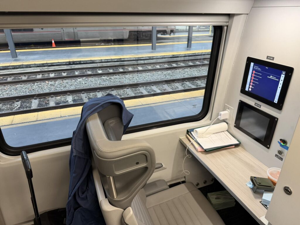 Office space for the conductor aboard the Airo trainset