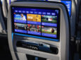 United Airlines seatback showing the DISH content for passengers.