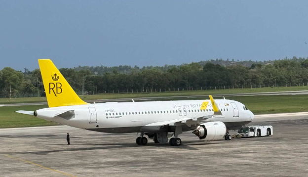 Royal Brunei A320neo with SES IFC installed