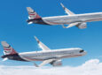 Airbus A320neo aircraft flying in a special Aviation Capital Group livery